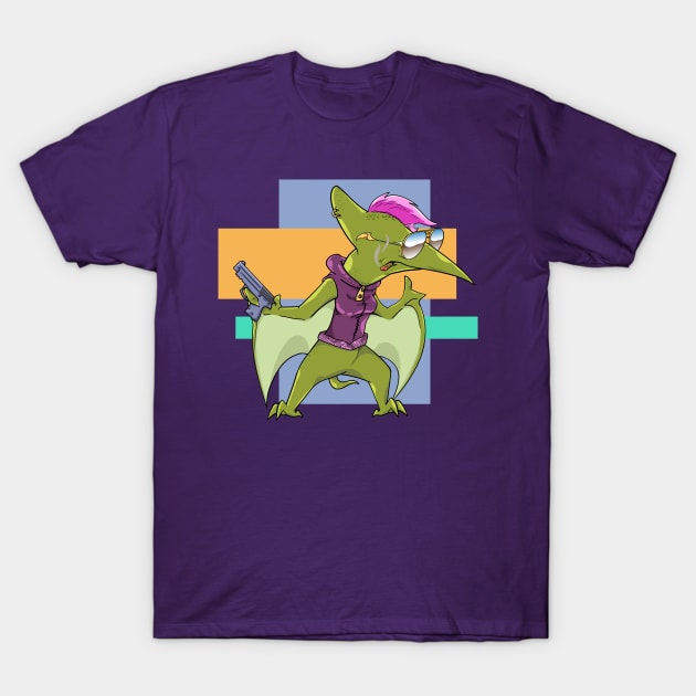 Punk rock unicorn bird T-Shirt by LavaDrop